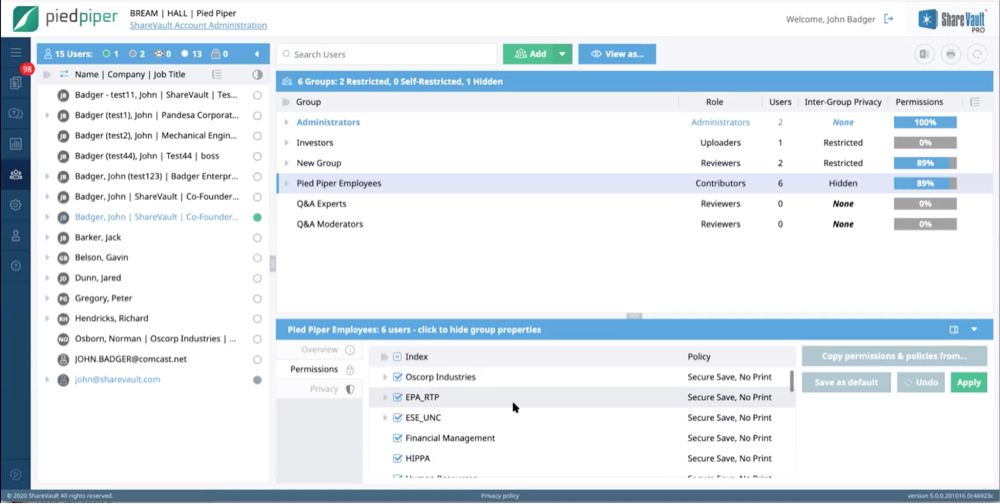 ShareVault Screenshot