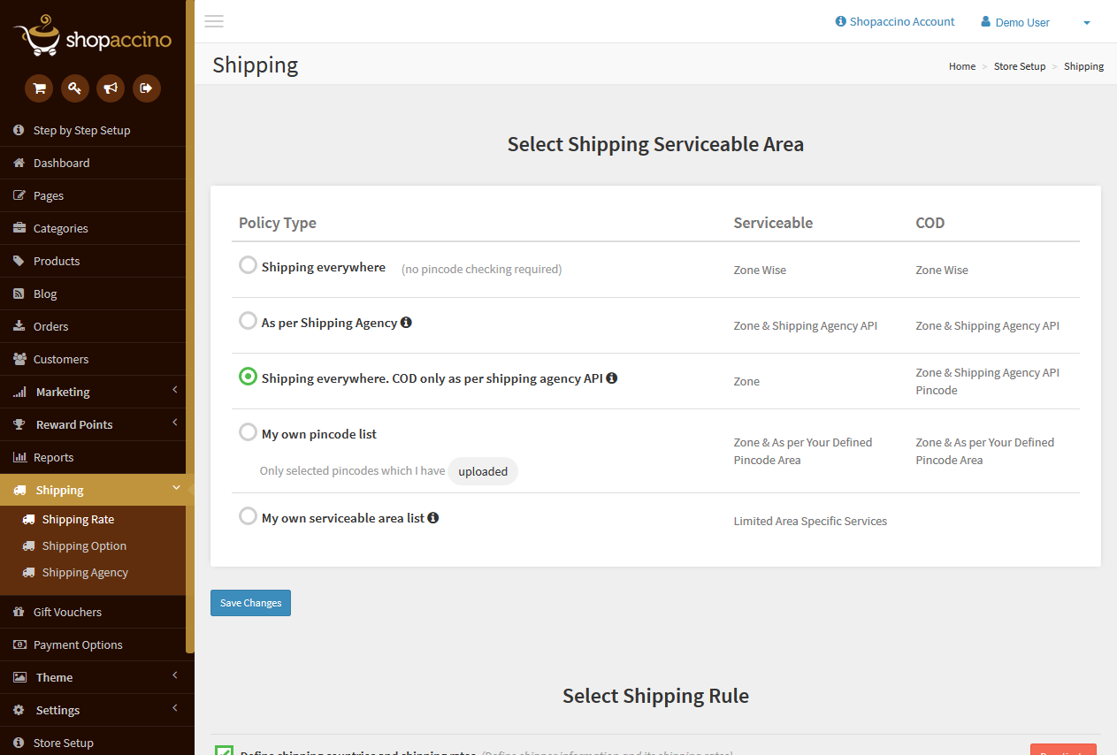 Shopaccino Screenshot