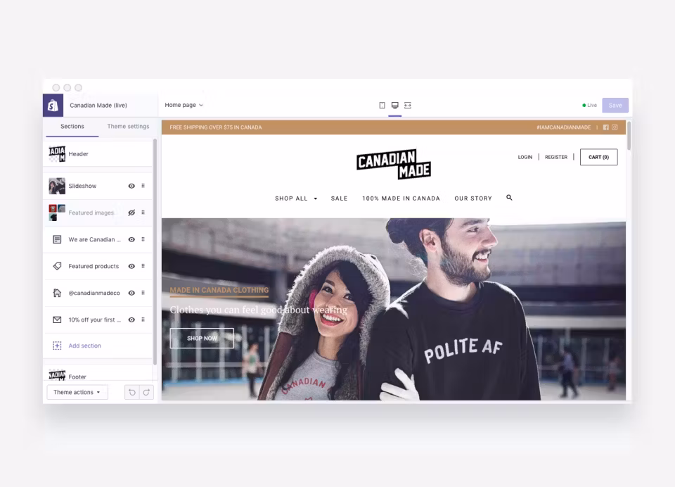 Shopify Plus screenshot & Video
