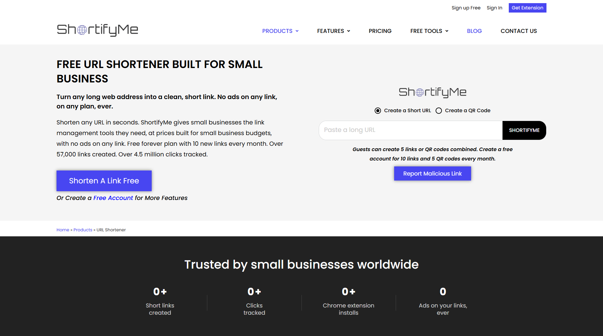 ShortifyMe Screenshot