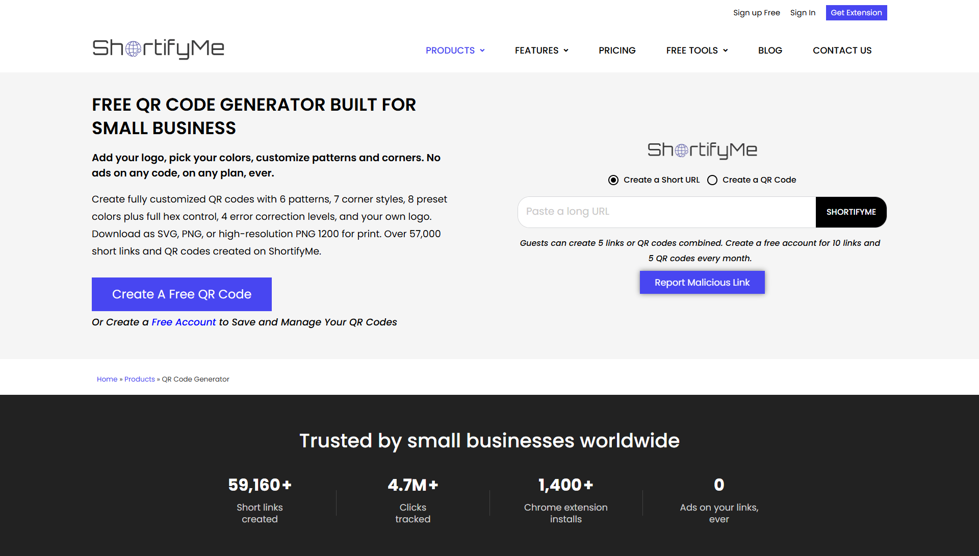 ShortifyMe Screenshot
