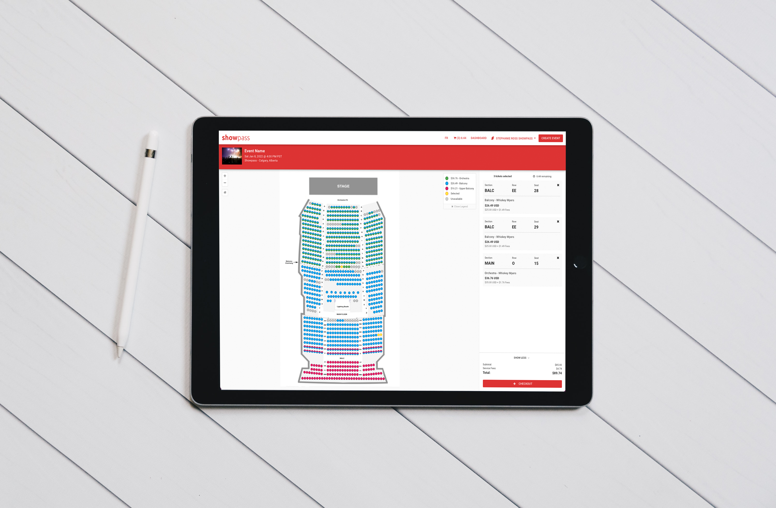 Showpass screenshot & Video