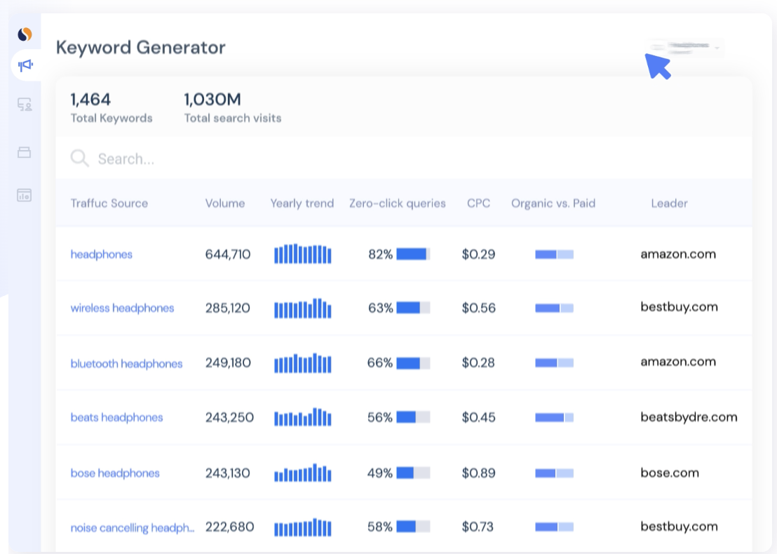 Similarweb screenshot & Video