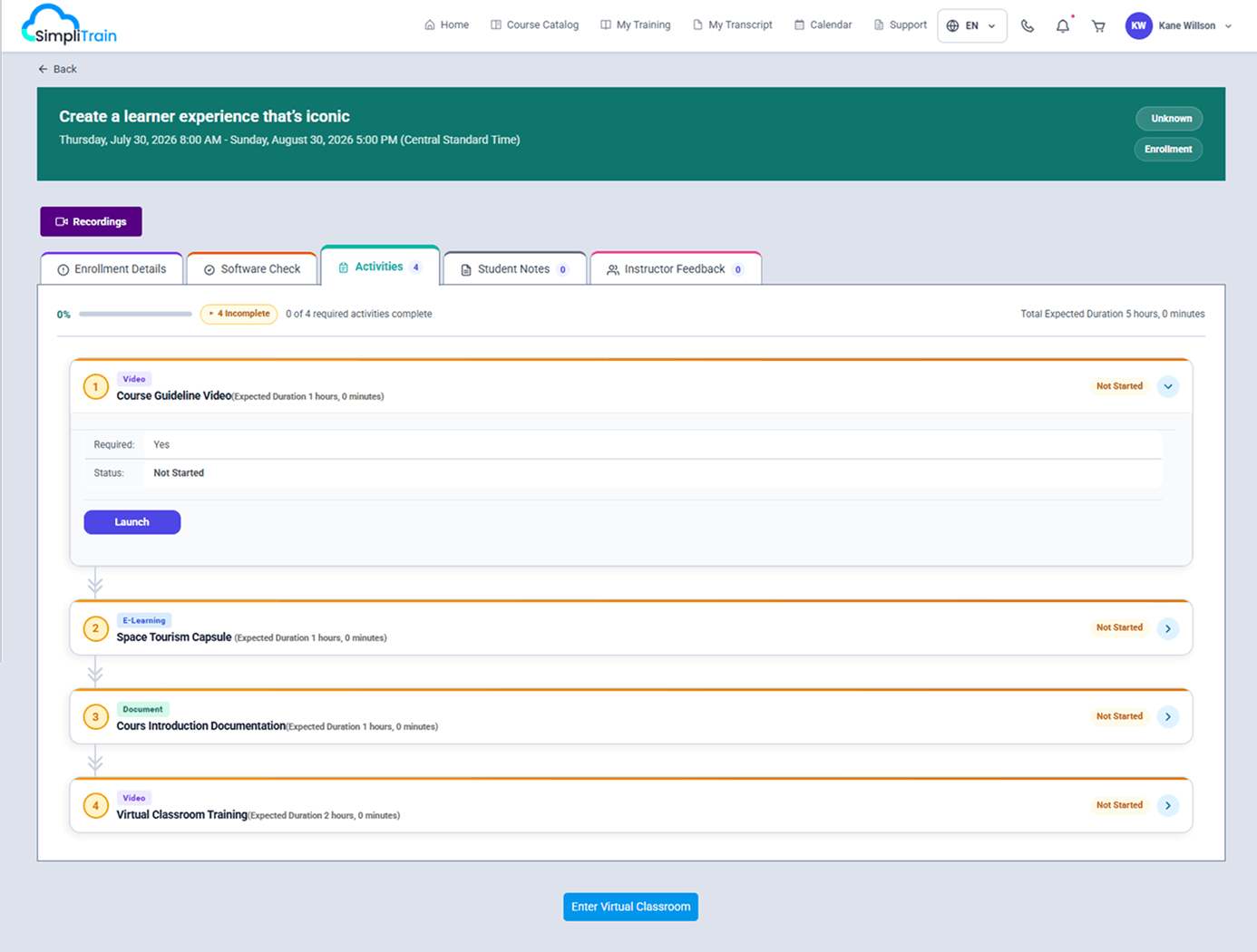 SimpliTrain Screenshot