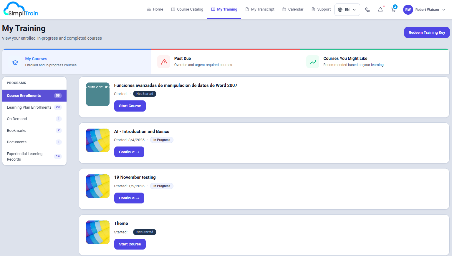 SimpliTrain Screenshot