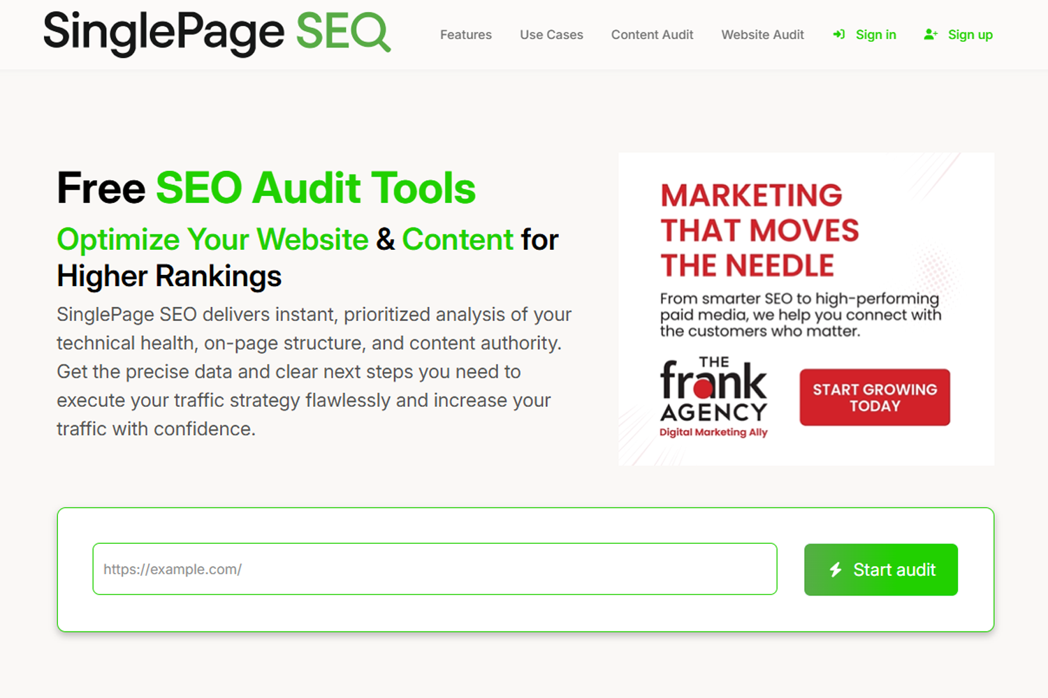 SinglePage SEO Screenshot