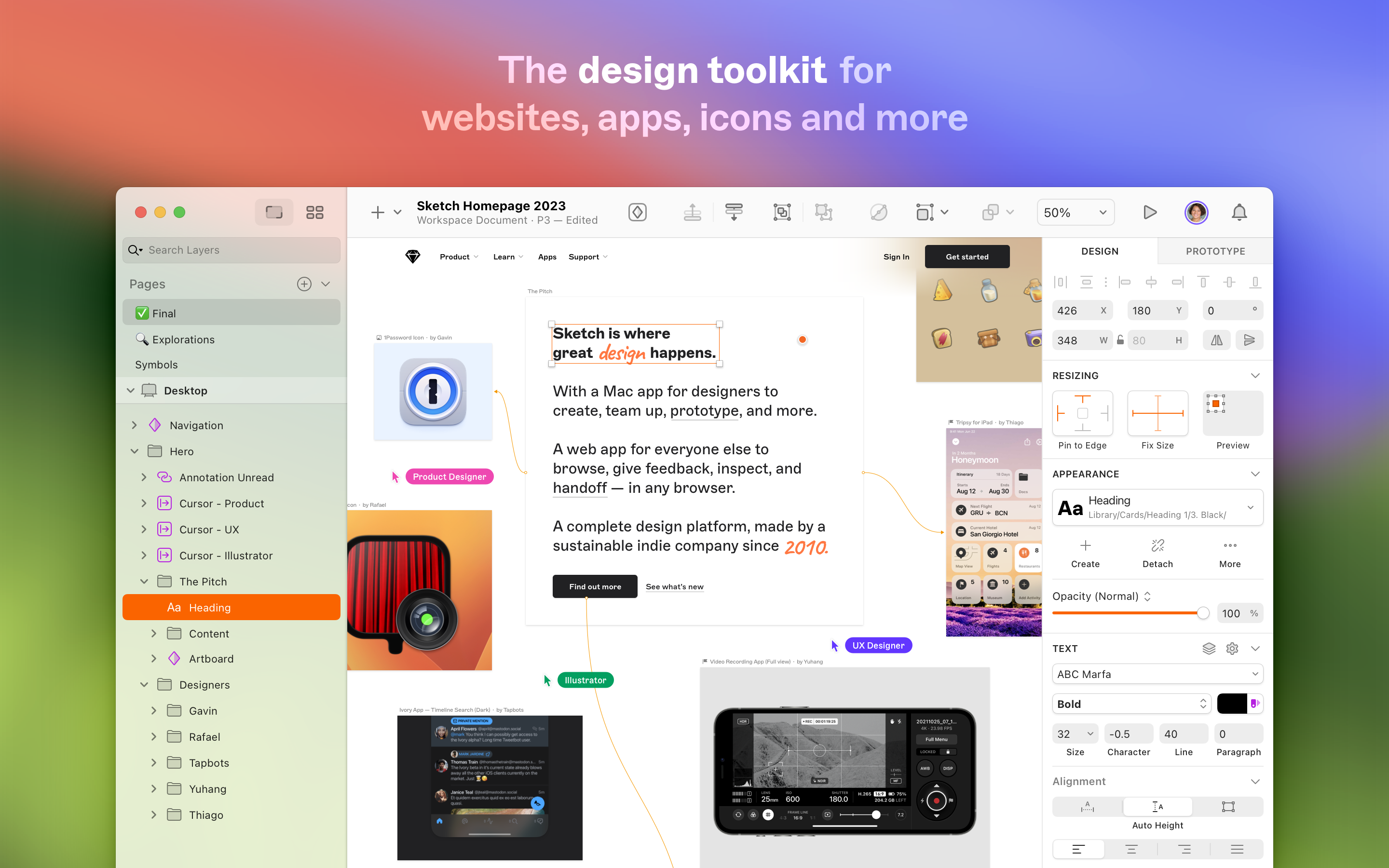 Sketch screenshot & Video