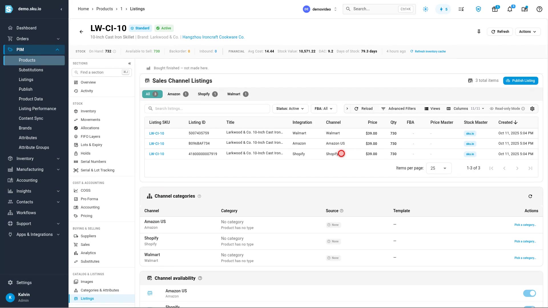 SKU.io Screenshot
