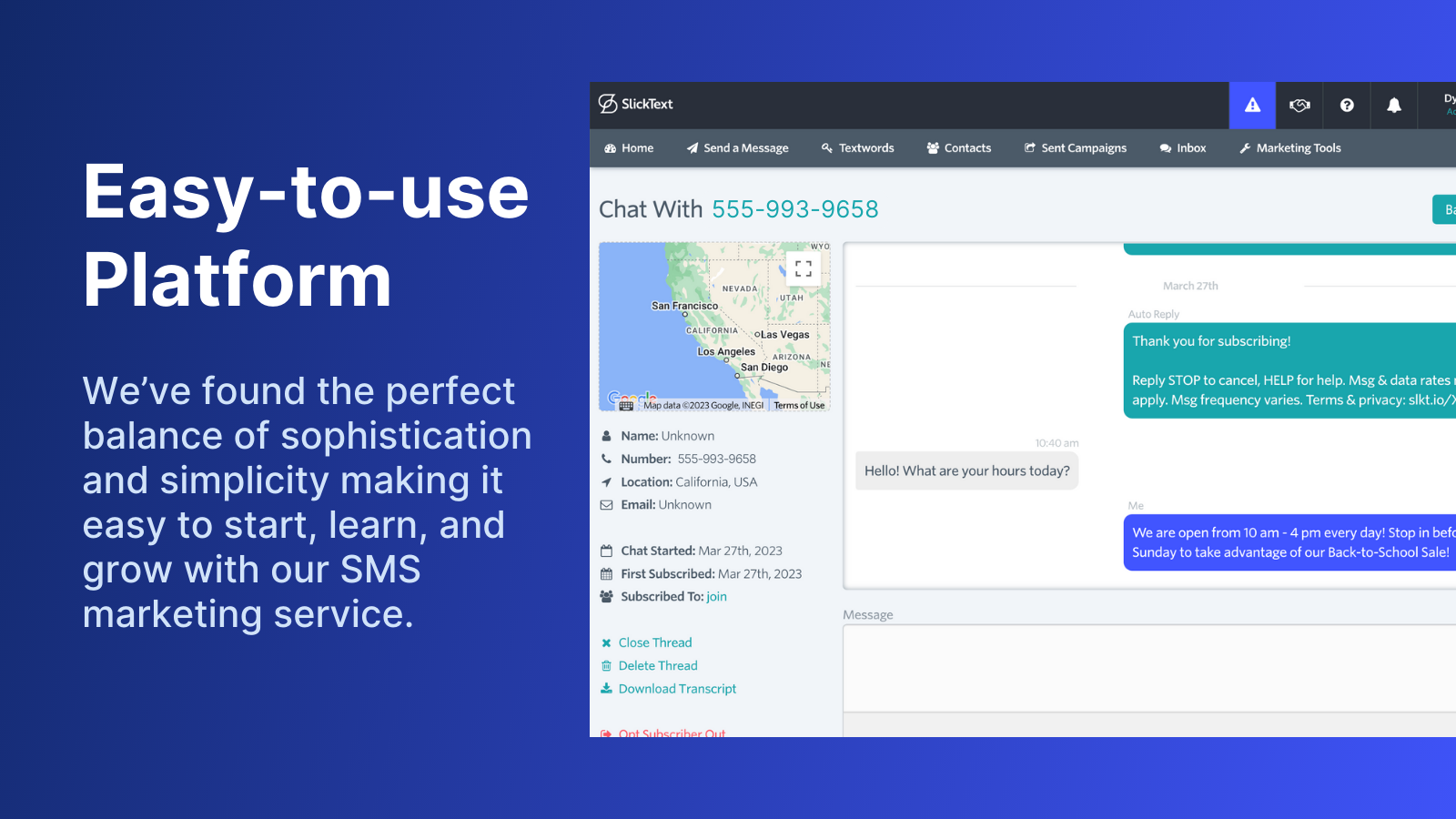 SlickText screenshot & Video