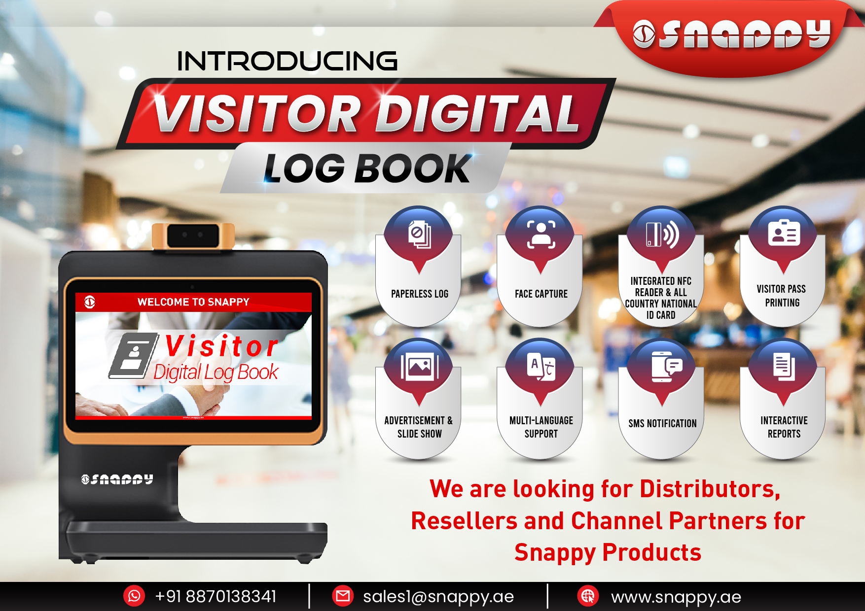 Snappy Visitor Digital Log Book Screenshot