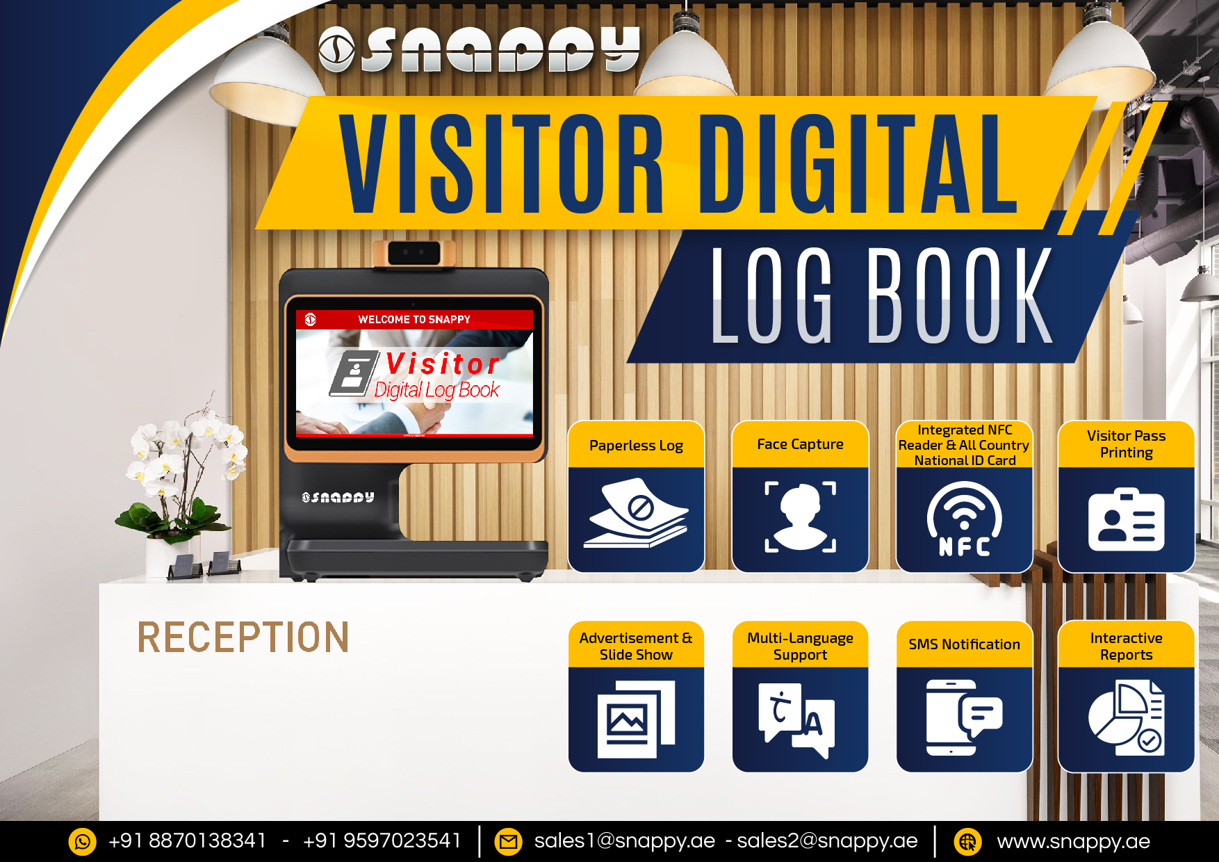 Snappy Visitor Digital Log Book Screenshot