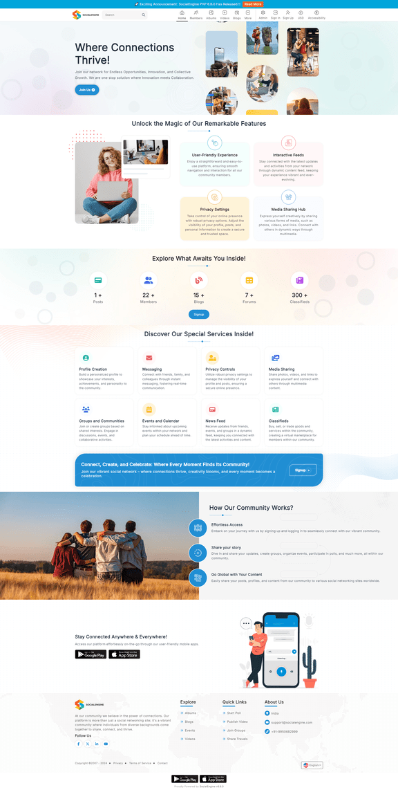 SocialEngine PHP Screenshot