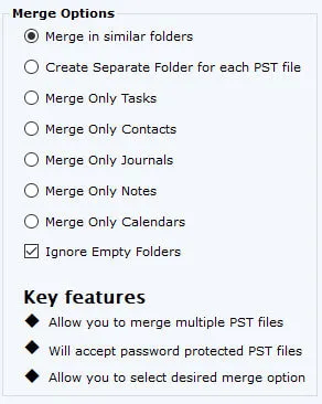 Softaken Merge PST Tool Screenshot