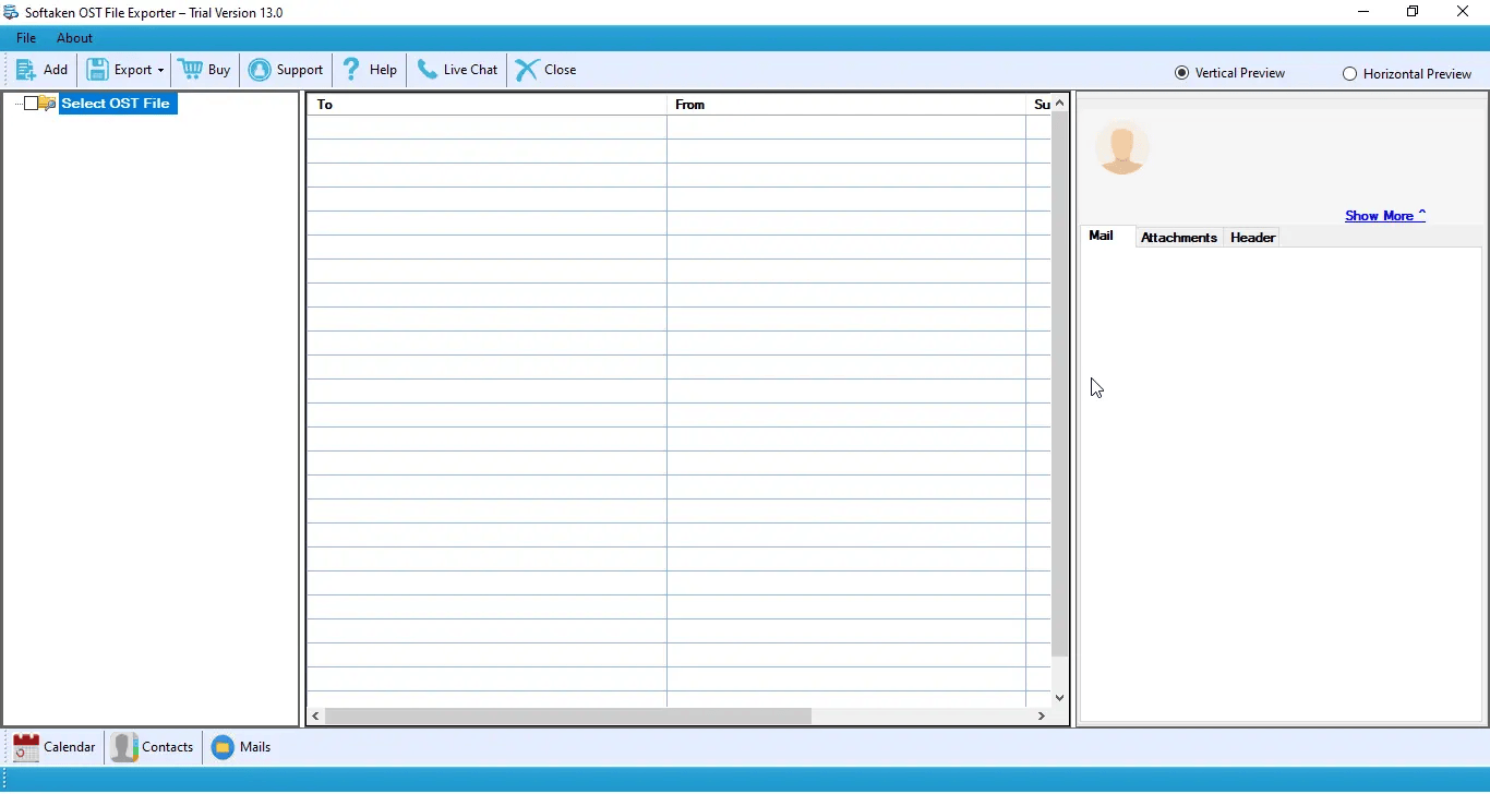 Softaken OST to HTML Converter Screenshot