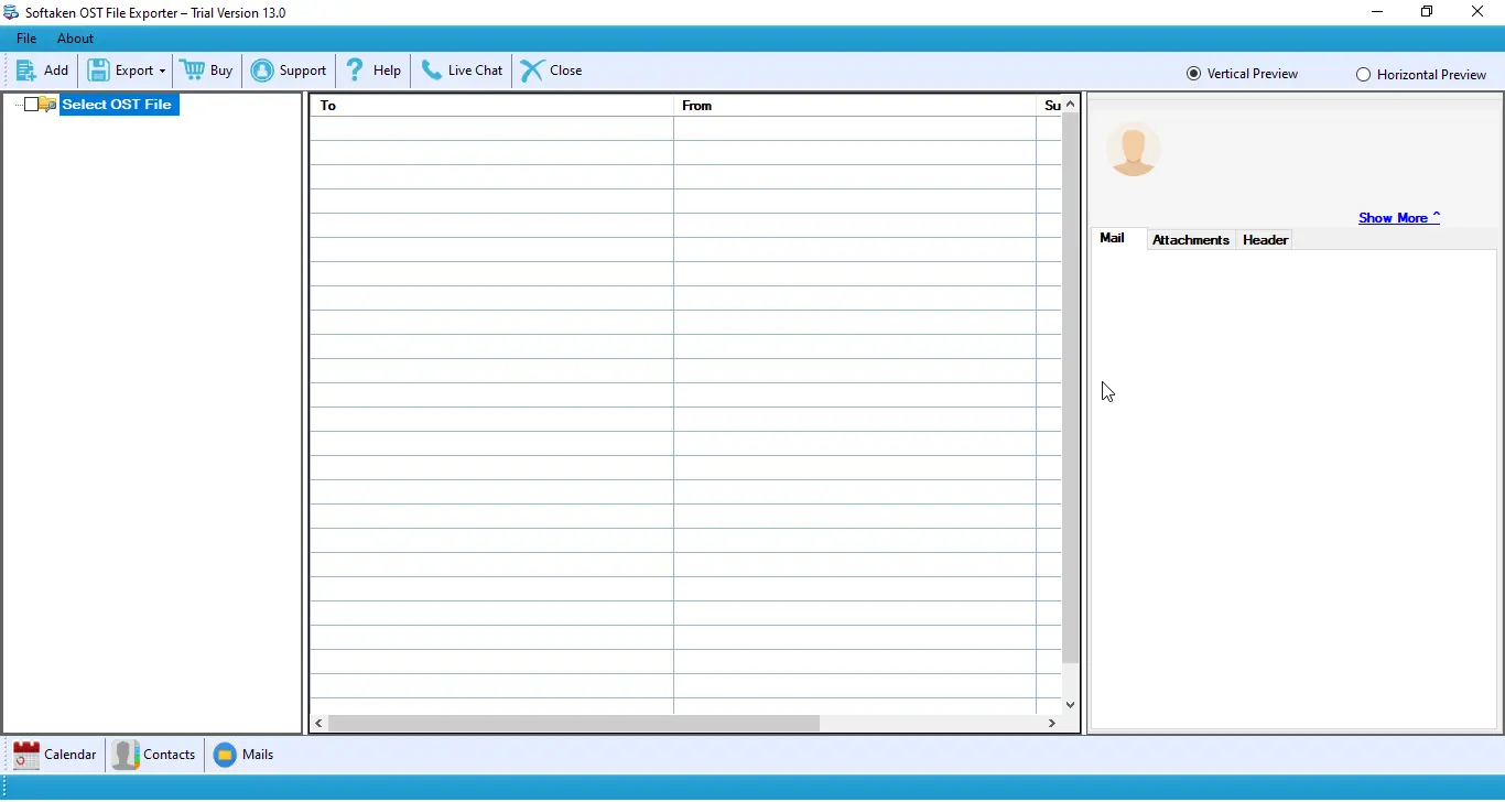Softaken OST to PST Converter Screenshot