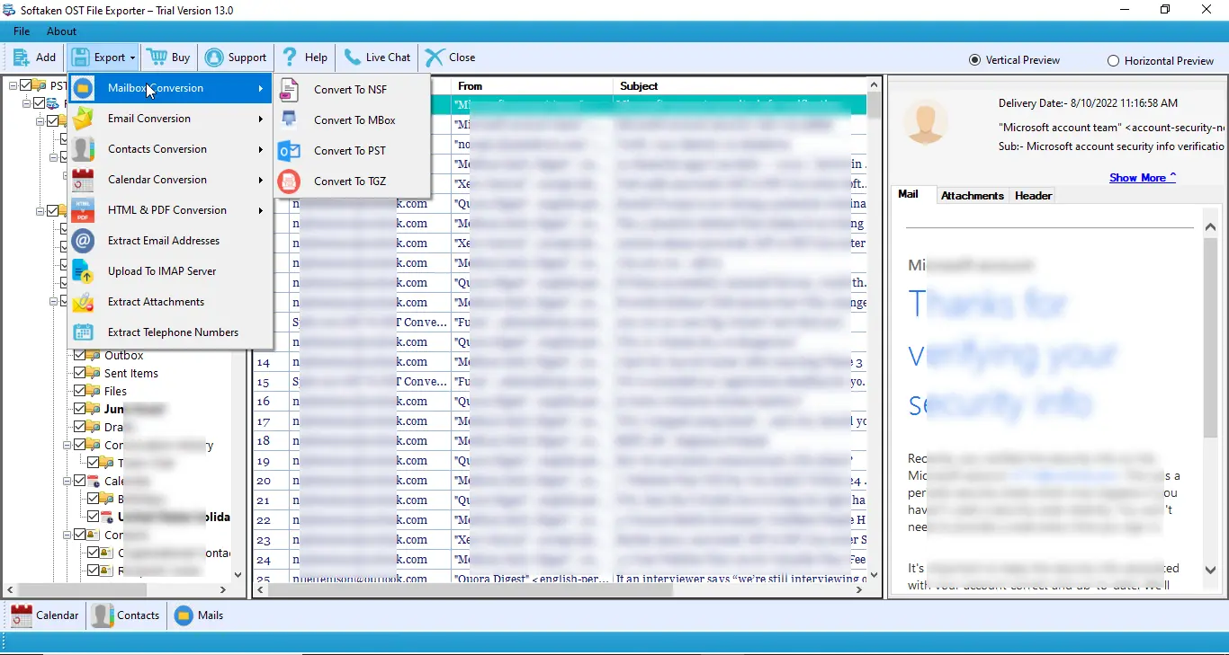 Softaken OST to PST Converter Screenshot