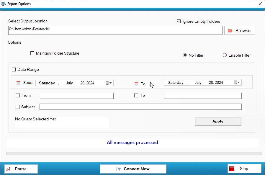 Softaken PST to MBOX Converter Screenshot