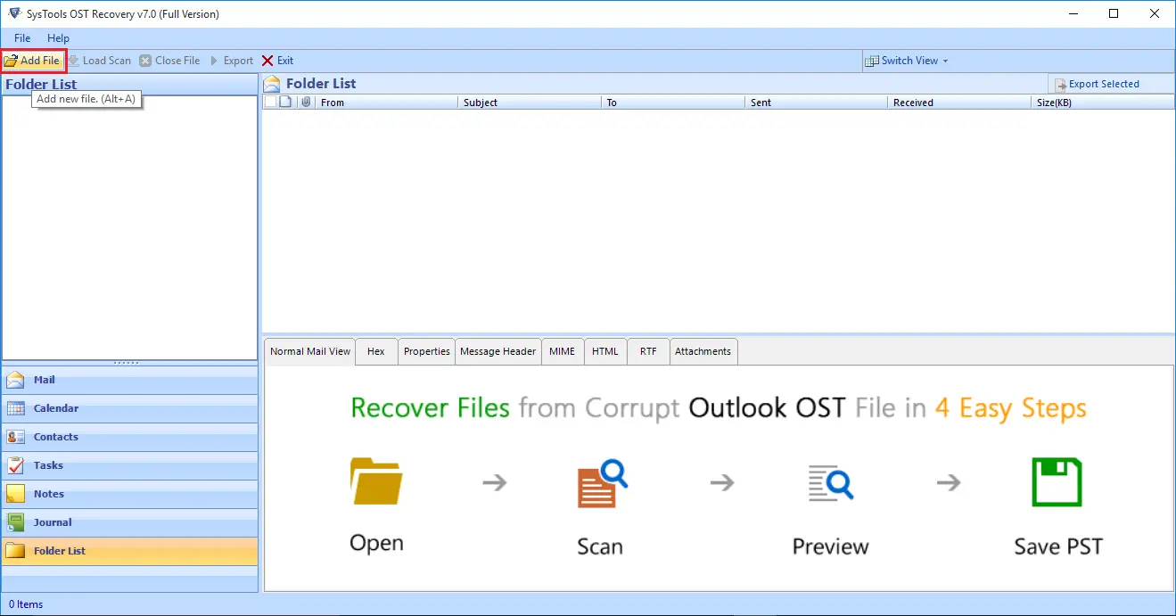 SoftMagnat OST to PST Converter Screenshot