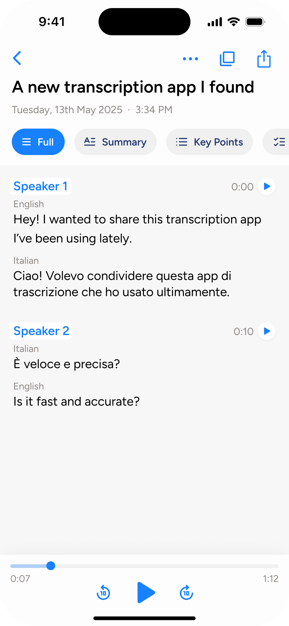 Soniox Speech-to-Text Screenshot