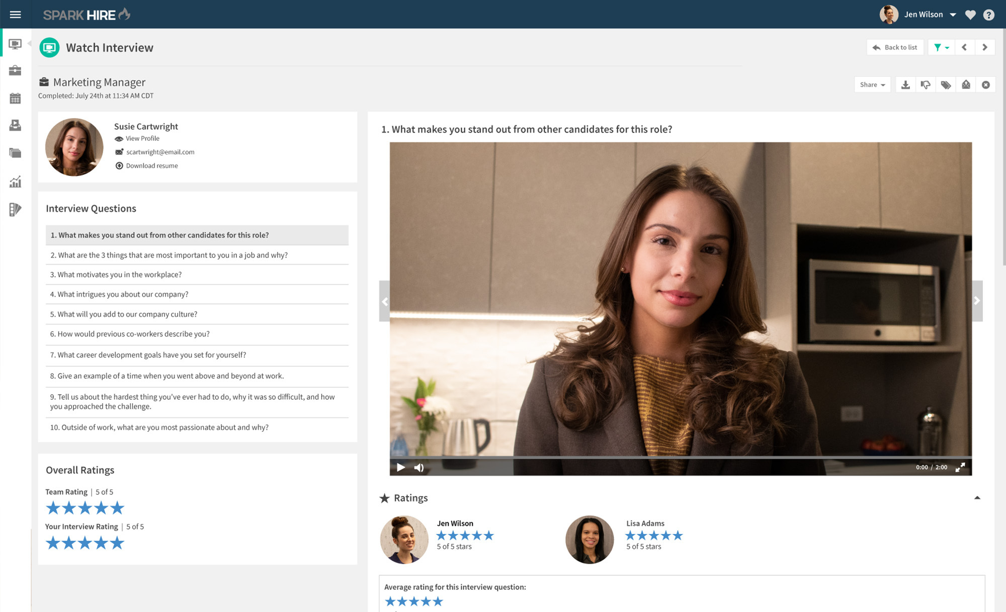Spark Hire screenshot & Video