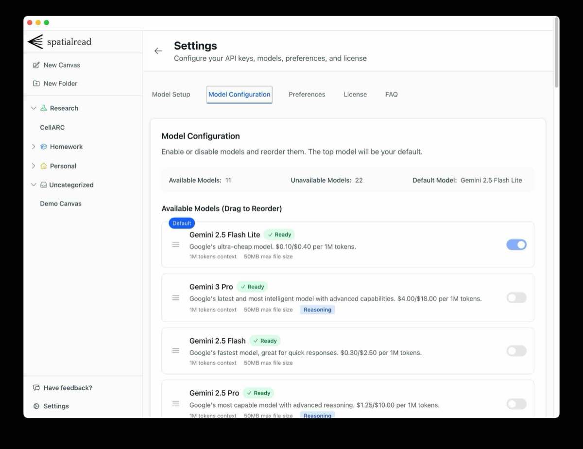 SpatialRead Screenshot