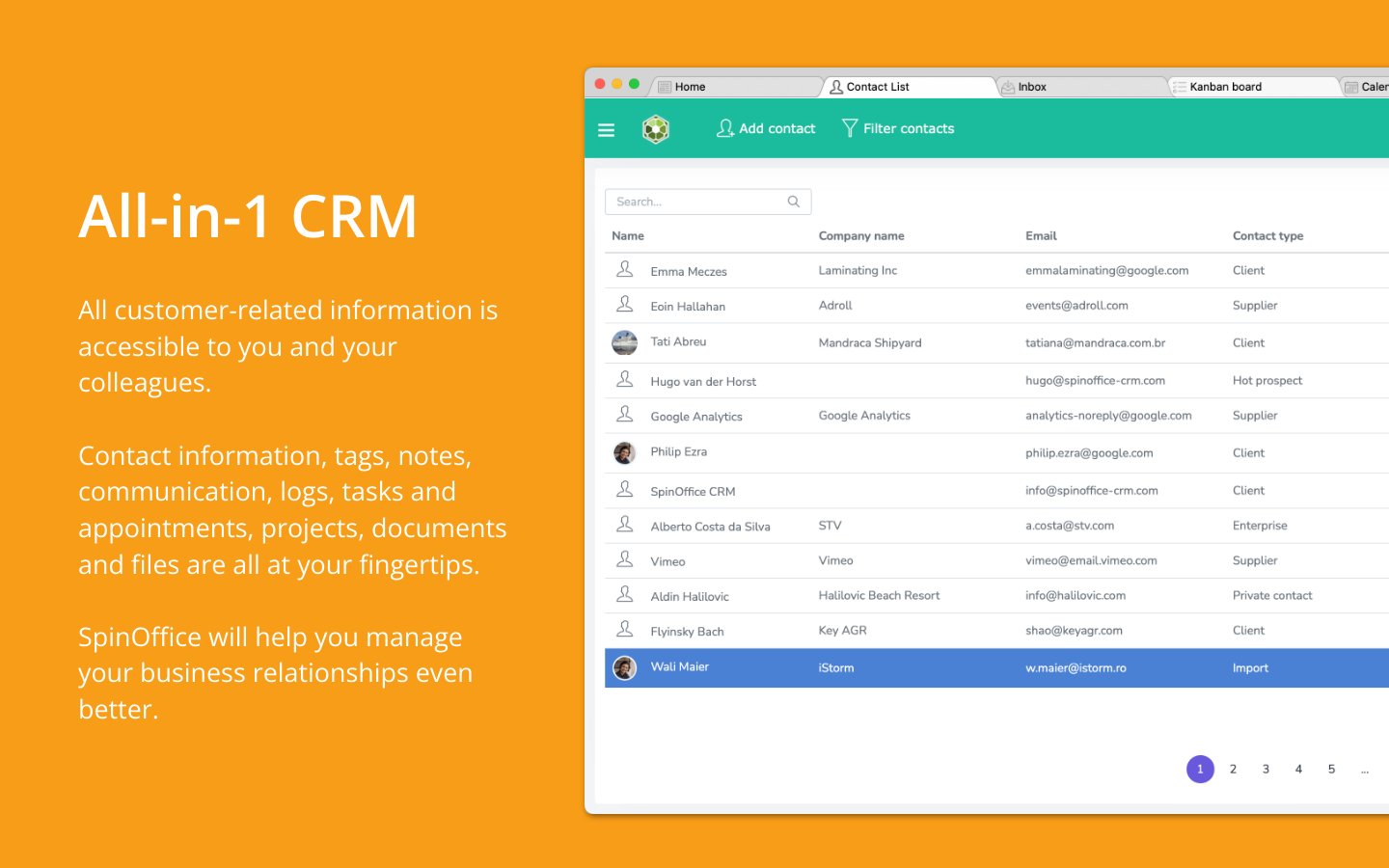 SpinOffice Screenshot