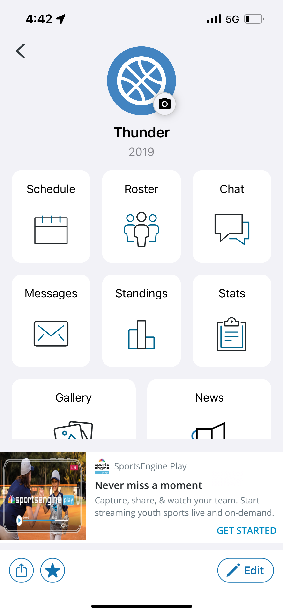 SportsEngine Screenshot