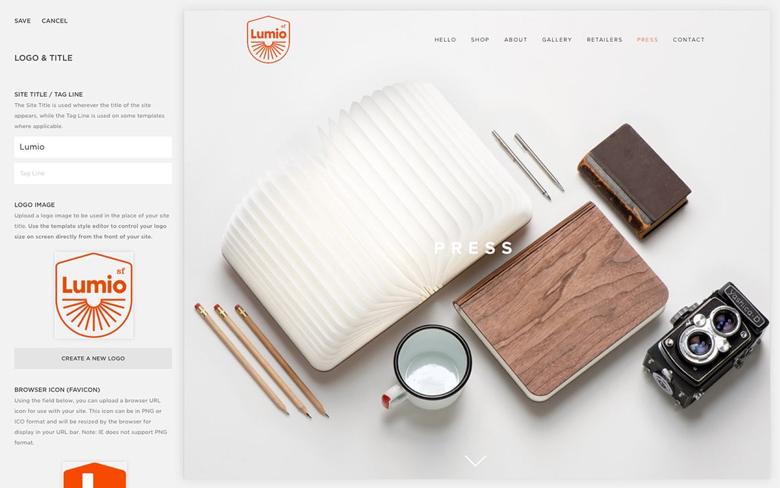 Squarespace Screenshot