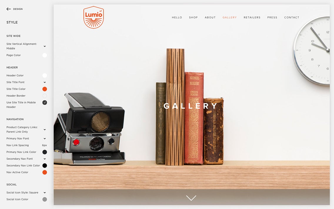Squarespace Screenshot
