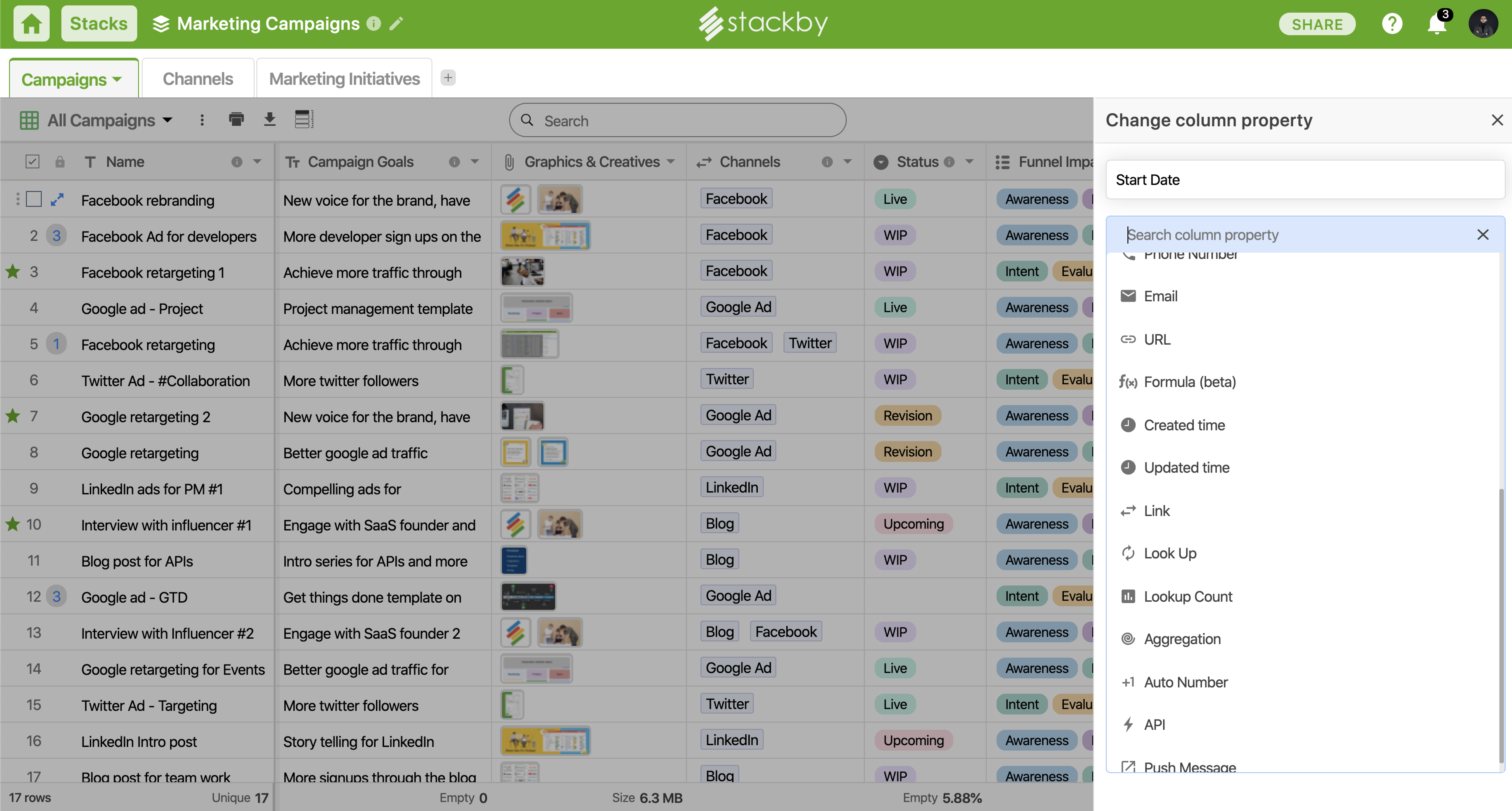 Stackby Screenshot