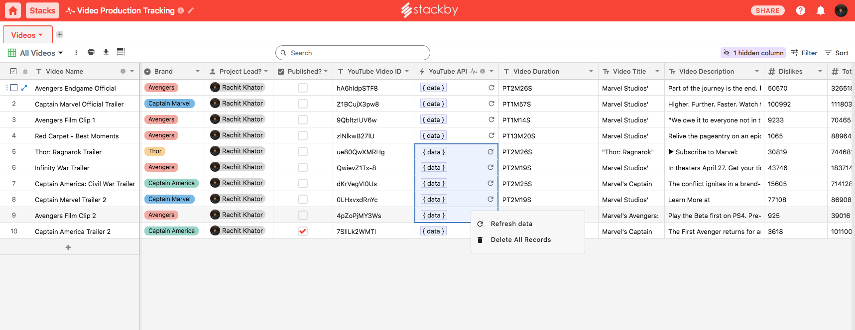 Stackby Screenshot