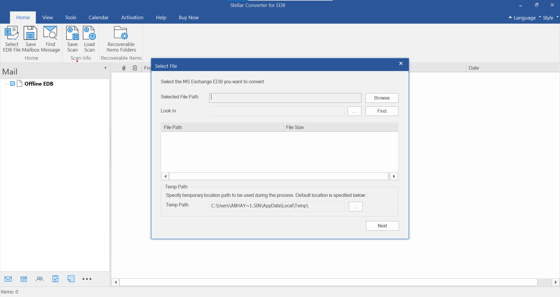 Stellar Converter for EDB Screenshot