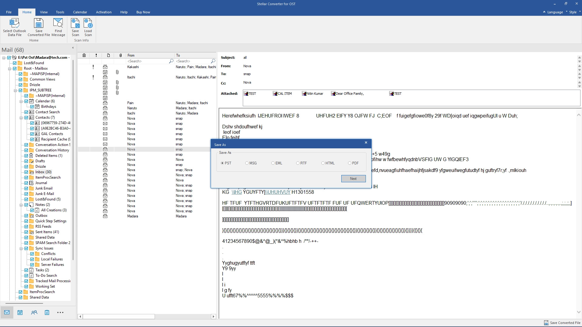 Stellar Converter for OST-Corporate Screenshot