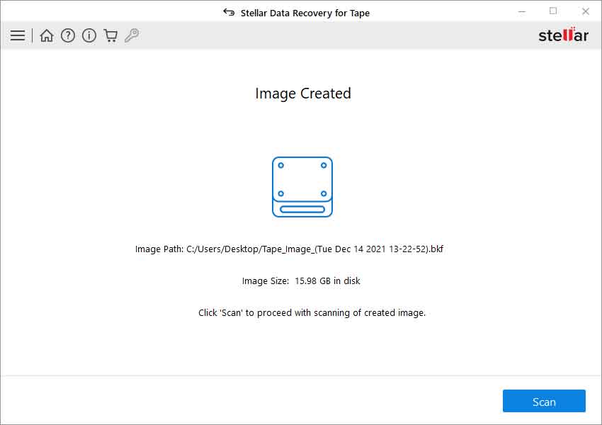 Stellar Data Recovery for Tape Screenshot