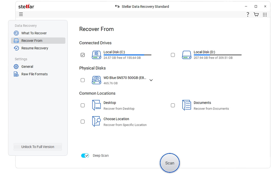 Stellar Data Recovery Premium - Win Screenshot