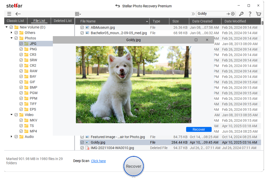 Stellar Photo Recovery for Premium-Win Screenshot