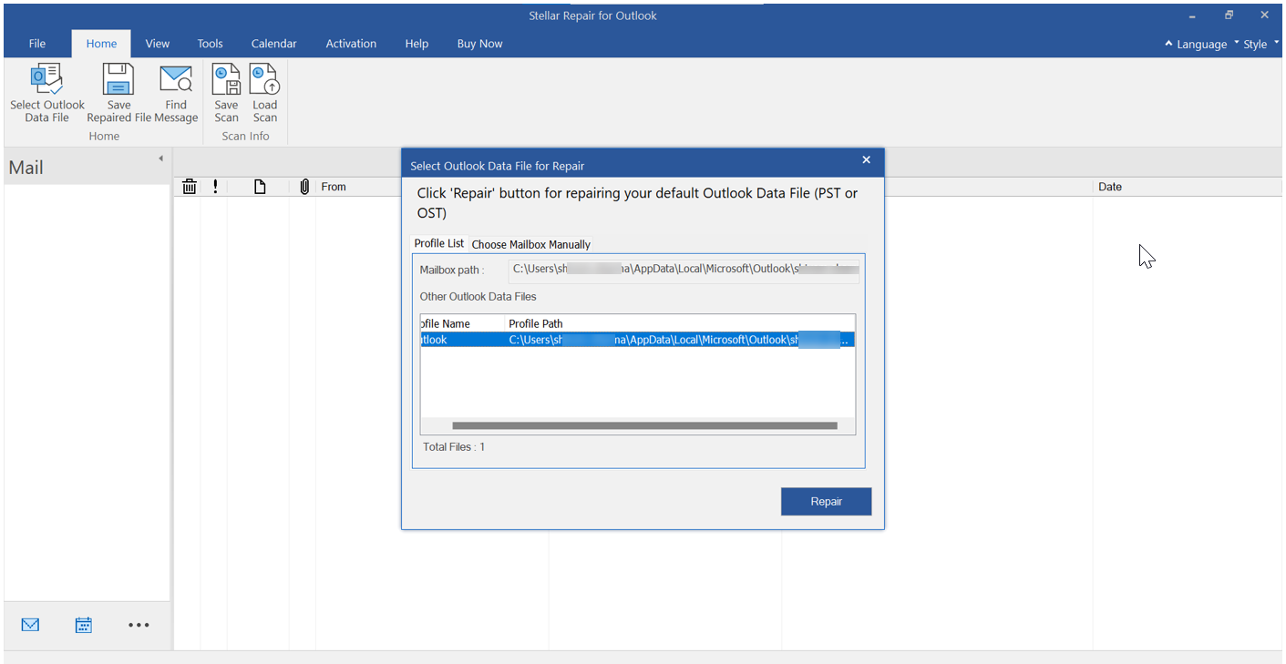 Stellar Repair for Outlook - Pro Screenshot