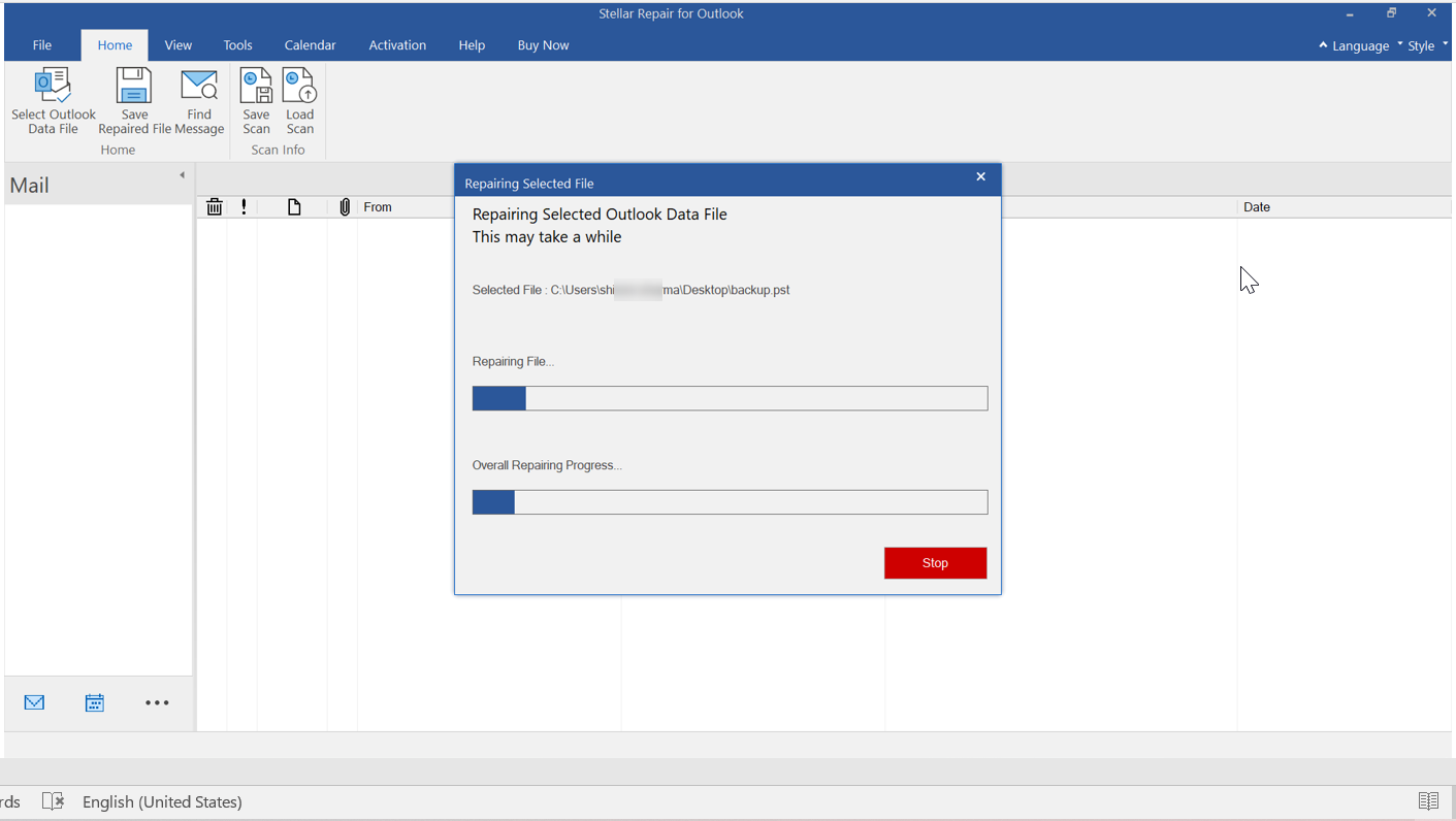 Stellar Repair for Outlook - Pro Screenshot