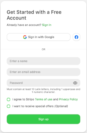 Stripo.email screenshot & Video