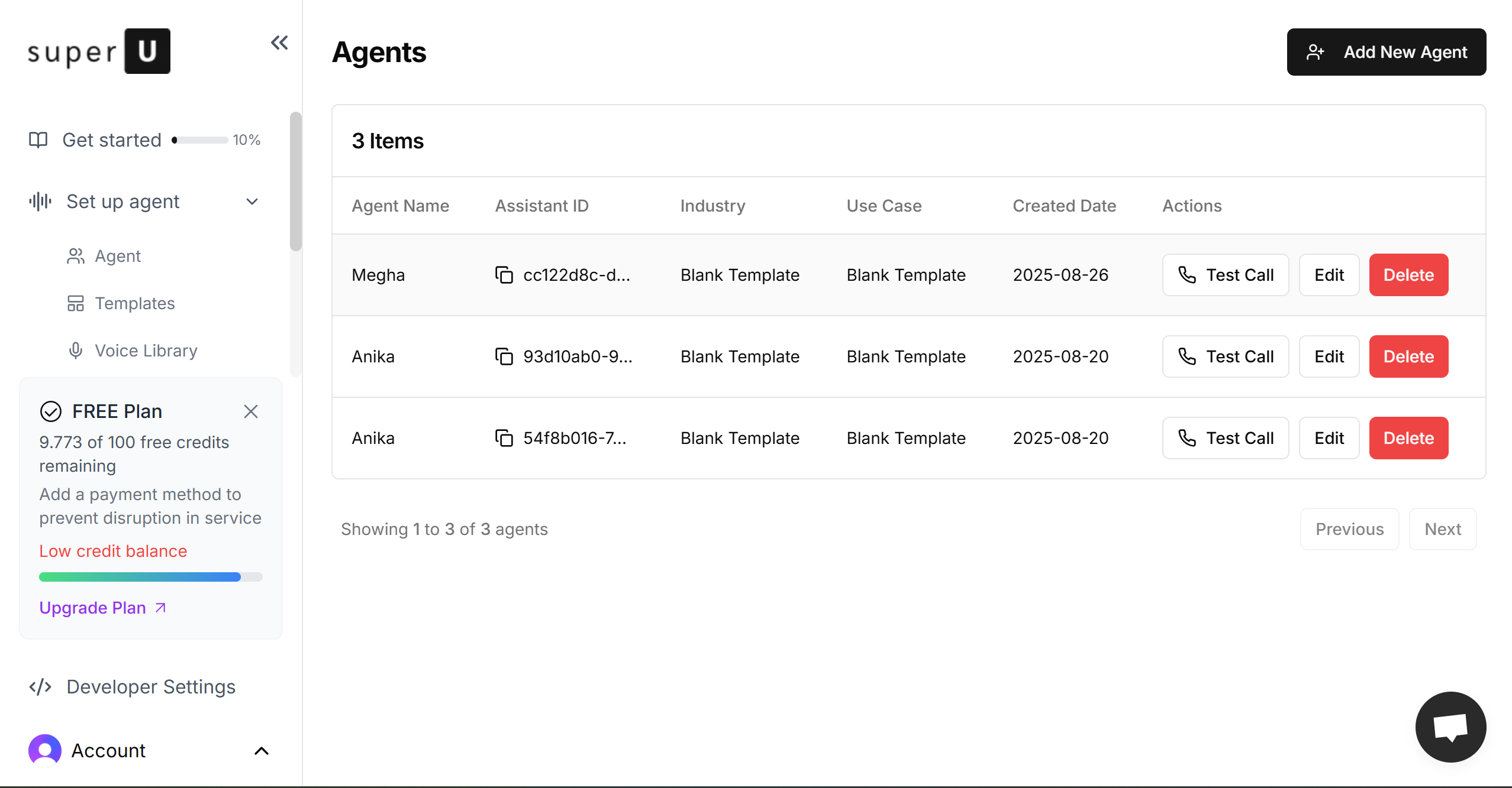 SuperU Ai -  voice call agent screenshot & Video