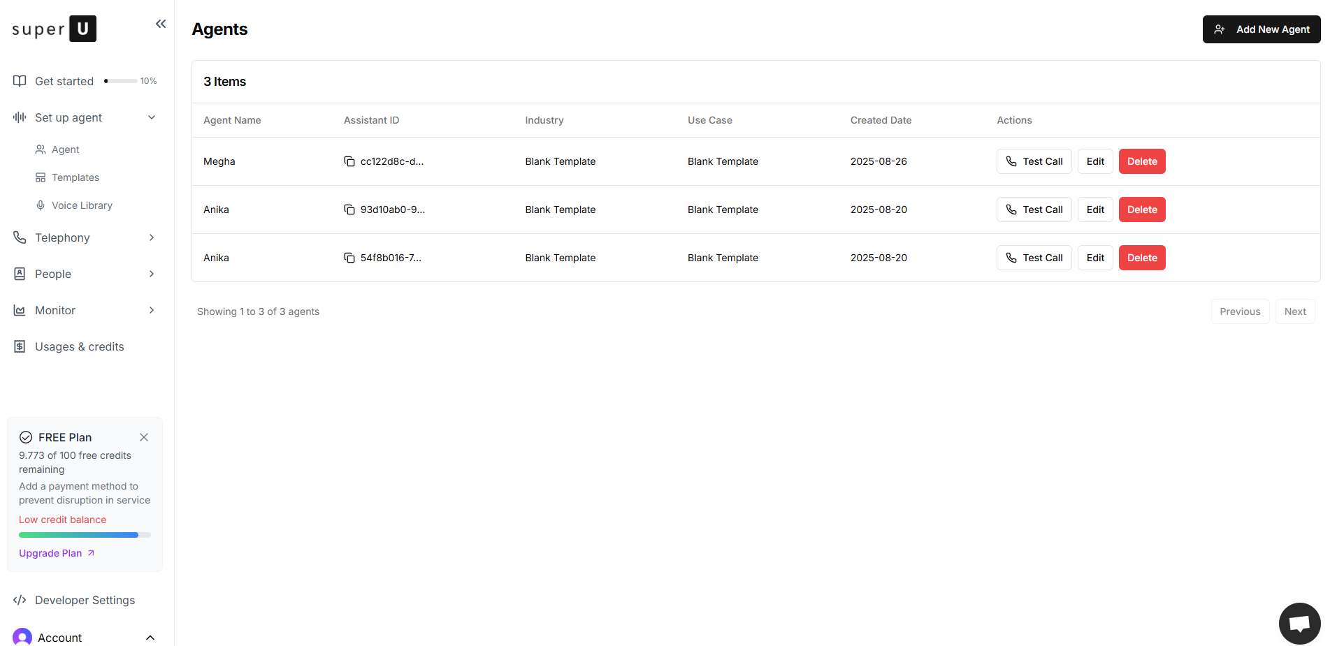 SuperU Ai -  voice call agent screenshot & Video
