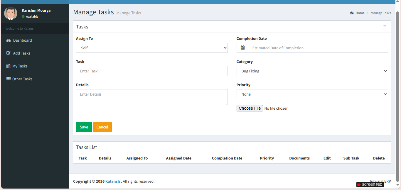 SutraPlan Task Manager Screenshot