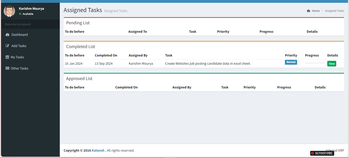SutraPlan Task Manager Screenshot