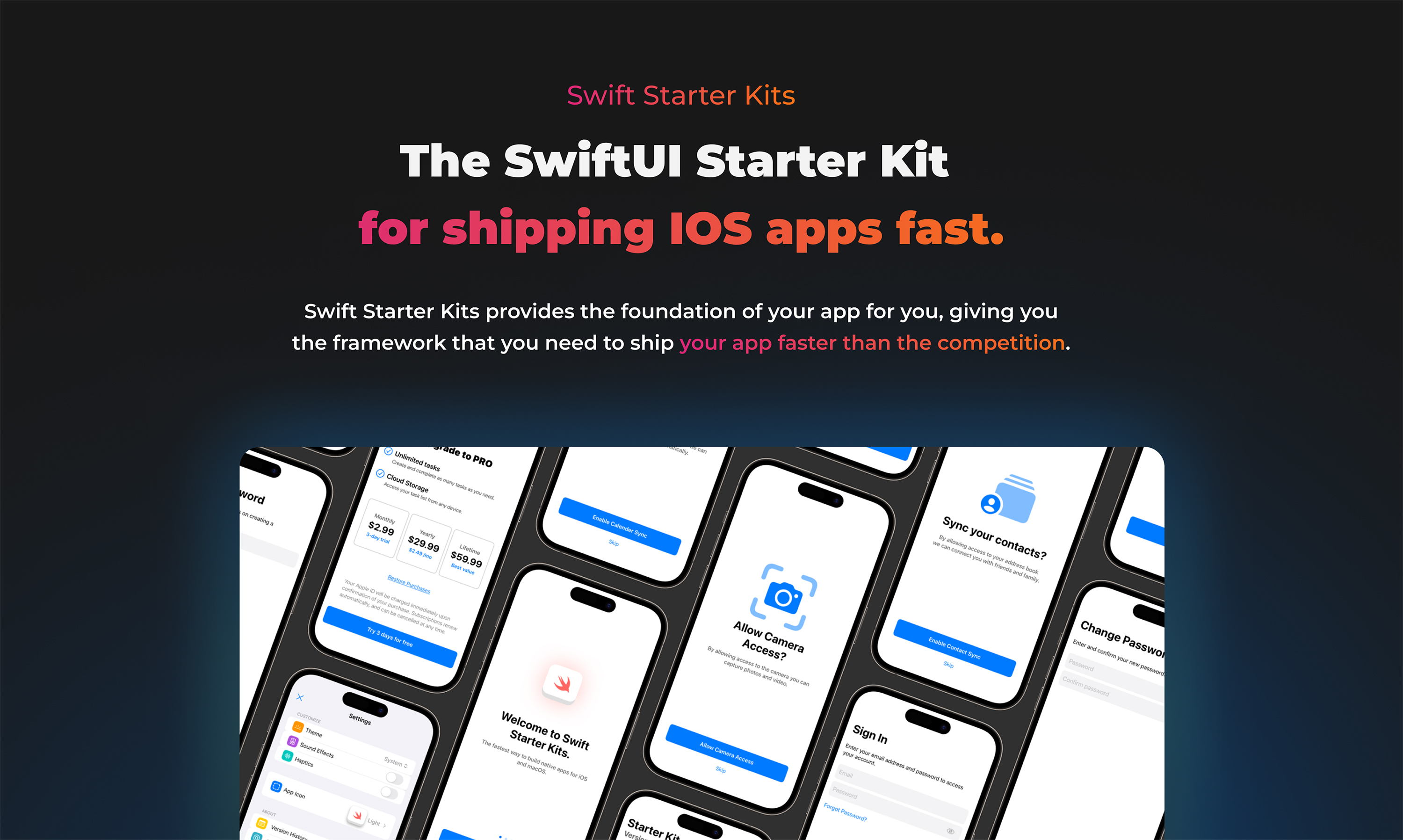 Swift Starter Kits Screenshot