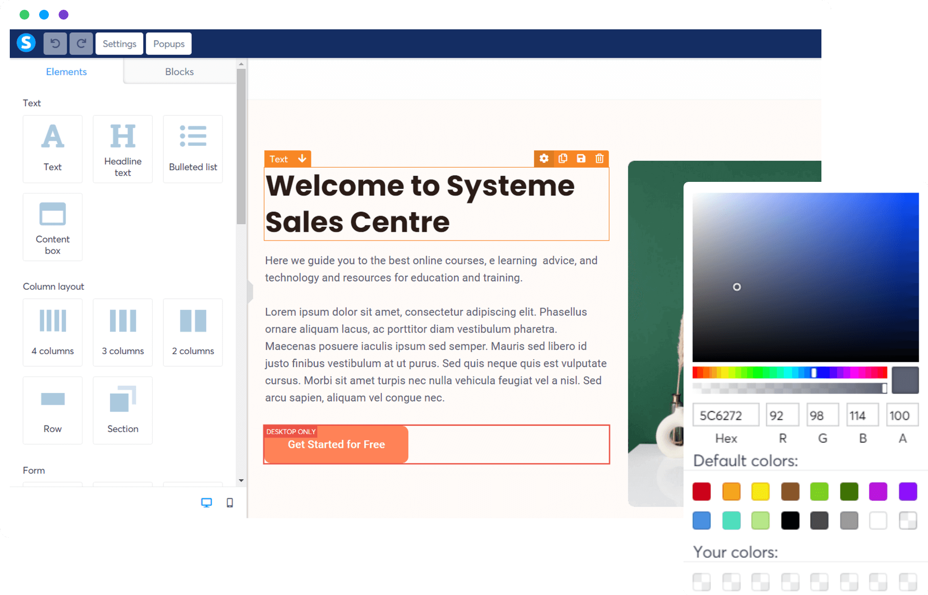 Systeme.io Screenshot