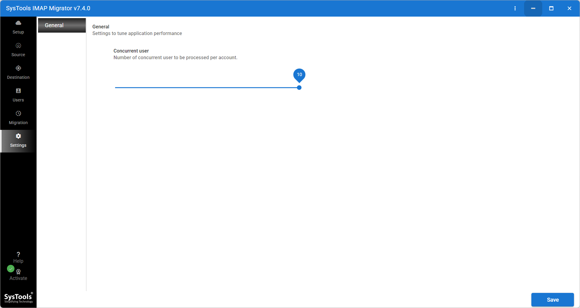 SysTools IMAP Migration Tool Screenshot