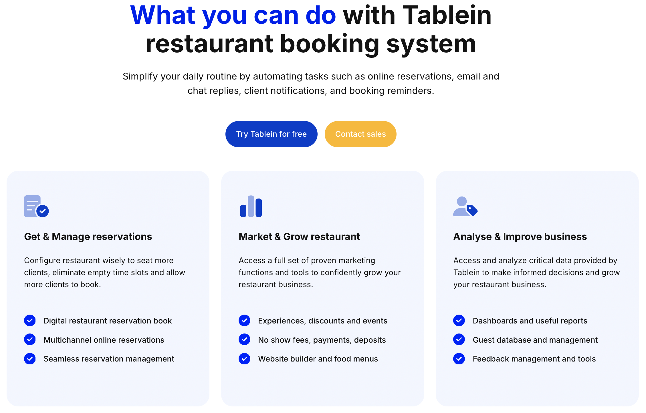 Tablein.com Screenshot