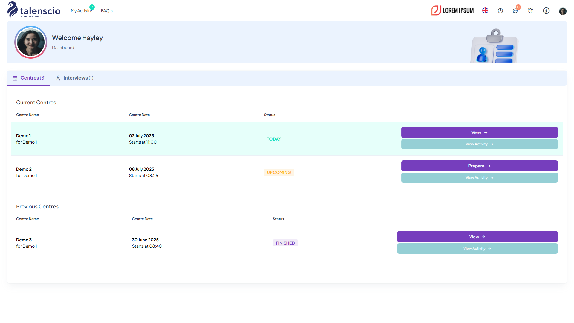Talenscio Screenshot