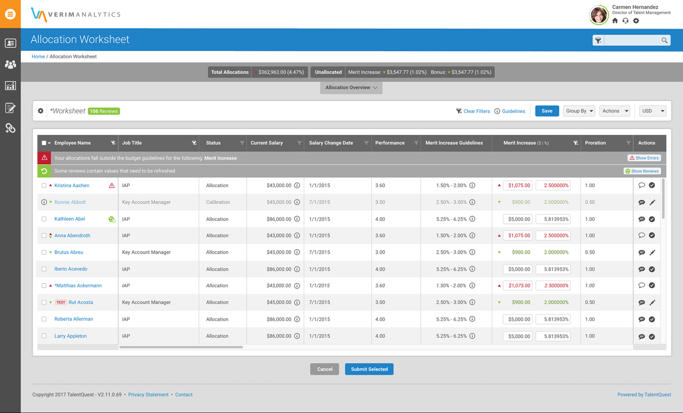 TalentQuest Screenshot
