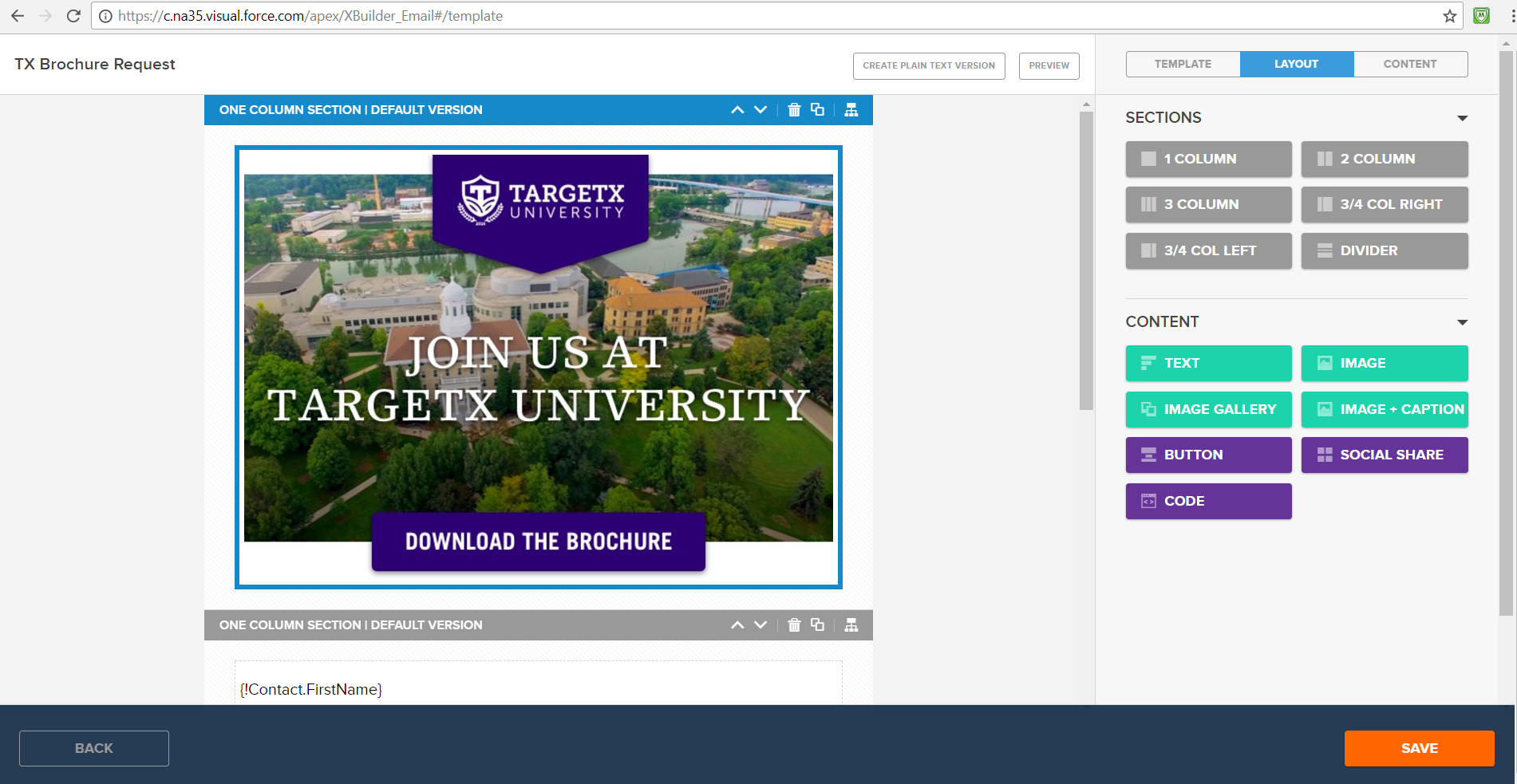 TargetX Screenshot